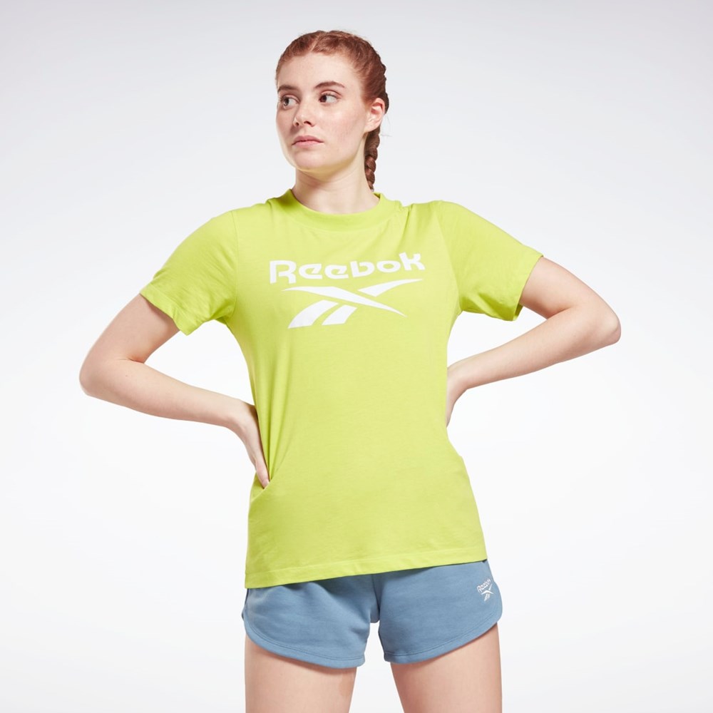 Acid Yellow Reebok Reebok Identity Logo T-Shirt | GR9383