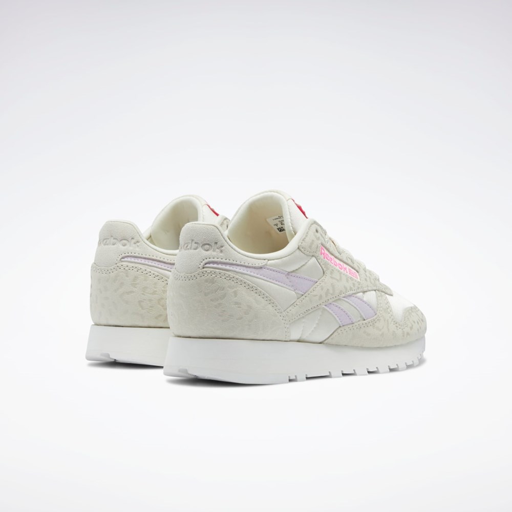 Alabaster / Chalk / Quartz Glow Reebok Classic Leather Shoes | GZ3633