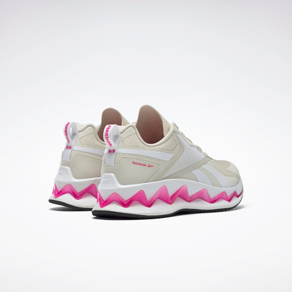 Alabaster / White / Proud Pink Reebok Zig Elusion Energy Shoes | FW7974