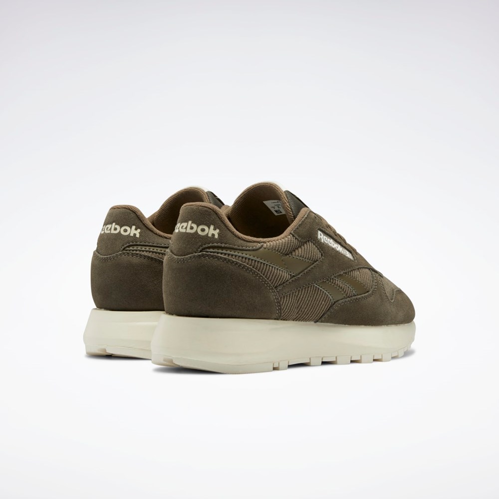 Army Green / Army Green / Classic White Reebok Classic Leather SP Shoes | GW4466