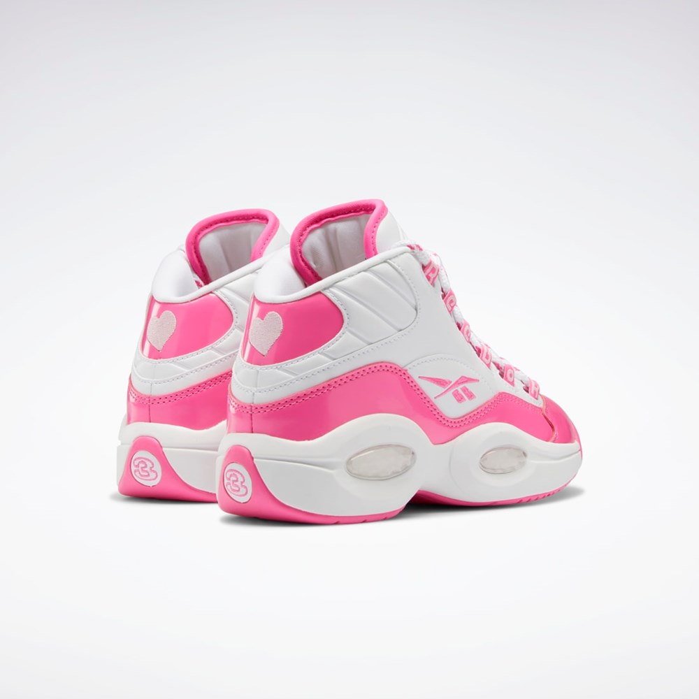 Atomic Pink / Ftwr White / Atomic Pink Reebok Question Mid Shoes - Grade School | GW1511