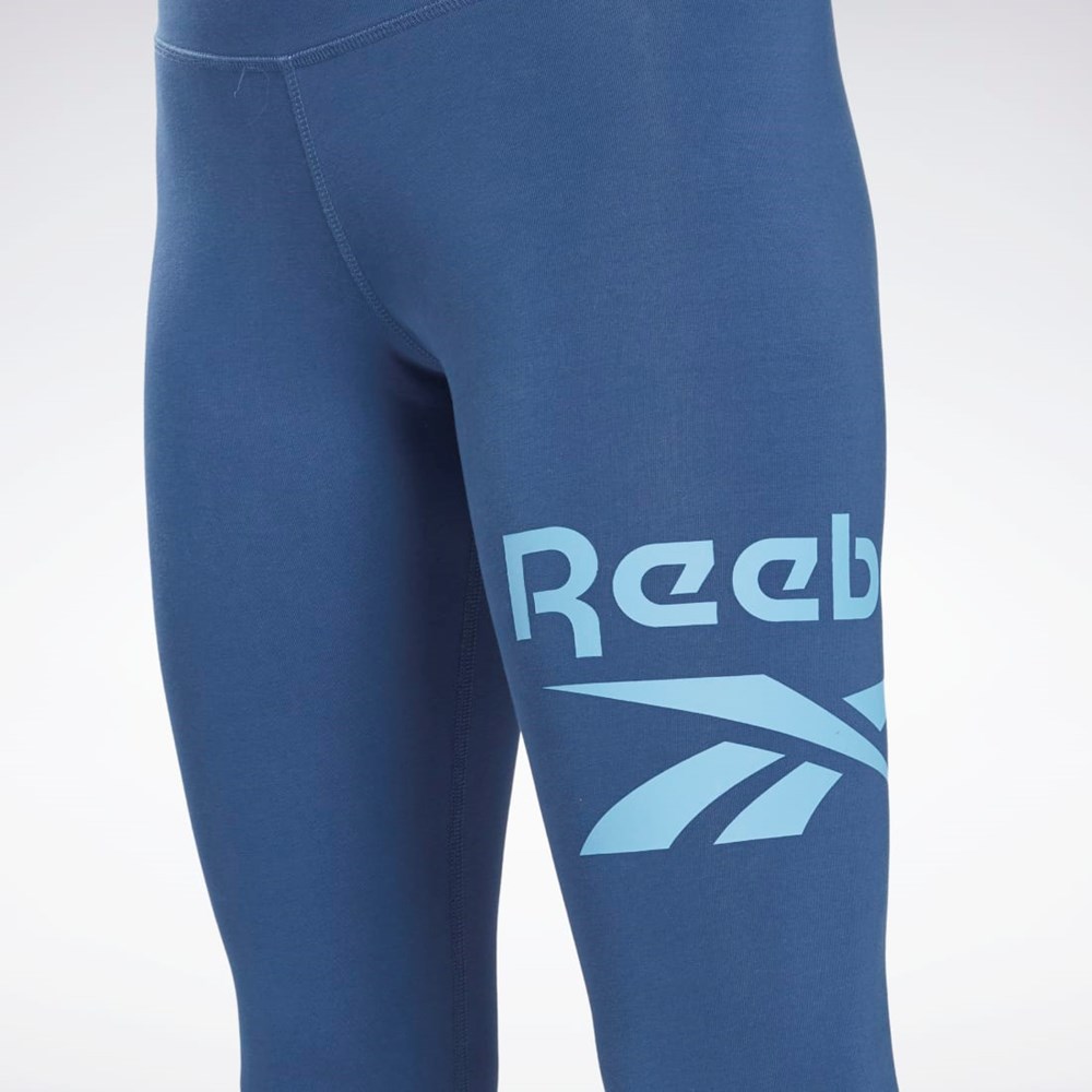 Batik Blue Reebok Reebok Identity Logo Leggings | HB2279