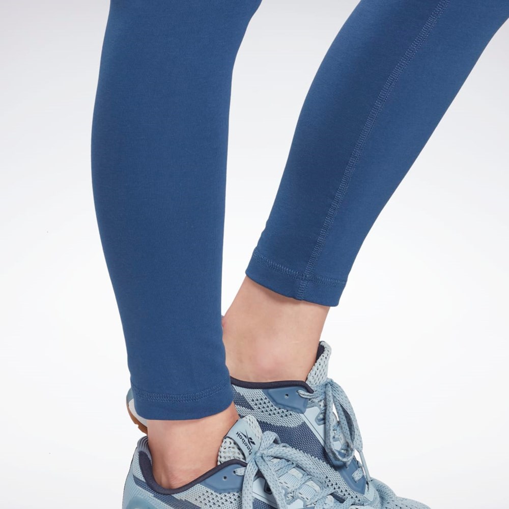 Batik Blue Reebok Reebok Identity Logo Leggings | HB2279