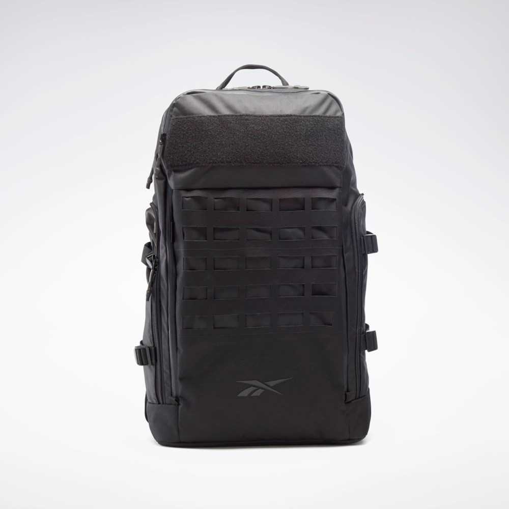 Black / Black / Black Reebok Training Weave Backpack | GT7686