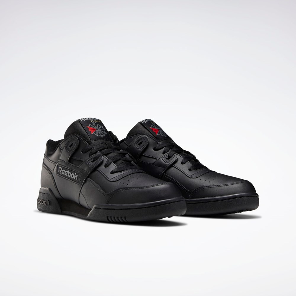 Black / Charcoal Reebok Workout Plus Shoes | 2760