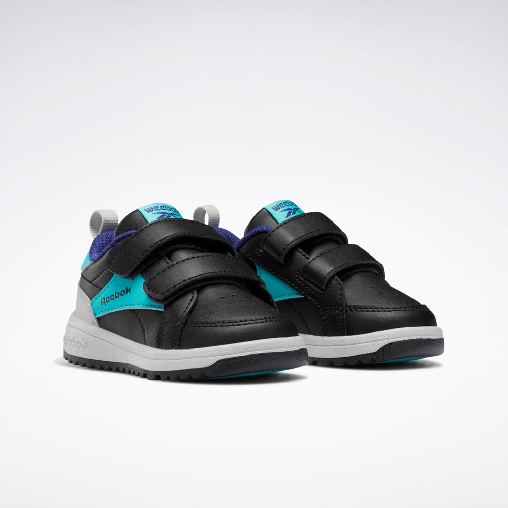 Black / Classic Teal / Pure Grey 2 Reebok Weebok Clasp Low Shoes - Toddler | GV8554