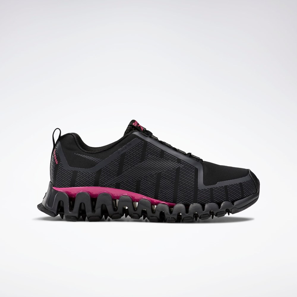 Black / Cold Grey 7 / Pink Reebok ZigWild Trail 6 Shoes | FX1439