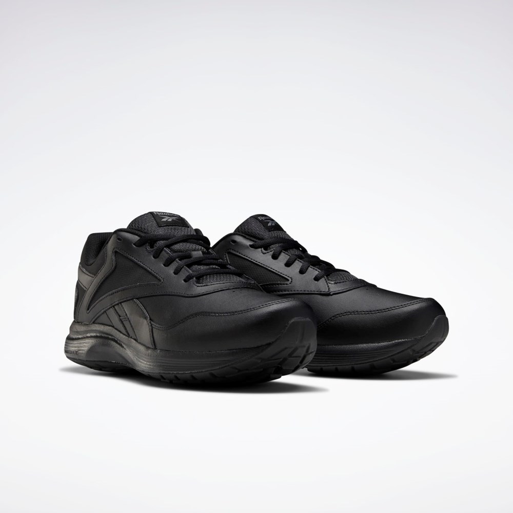 Black / Cold Grey / Collegiate Royal Reebok Walk Ultra 7 DMX MAX Extra-Wide Shoes | FU7145
