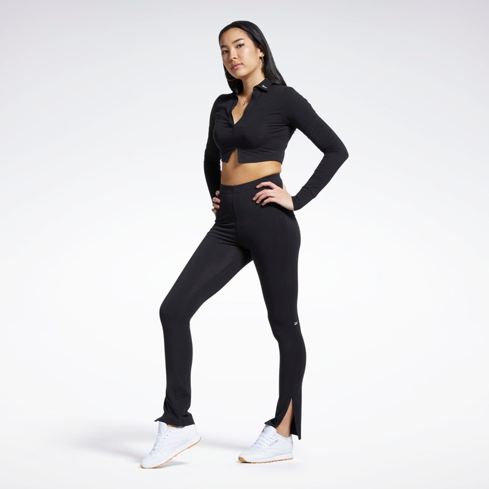 Black Reebok Classics Cotton Leggings | HH7367