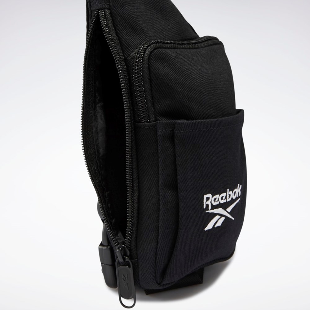 Black Reebok Classics Foundation Small Sling Bag | H36535