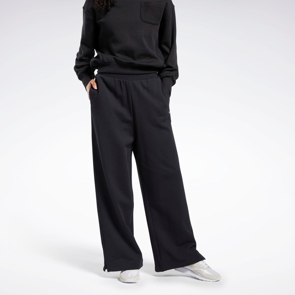 Black Reebok Classics Wide-Leg Pants | HH7377