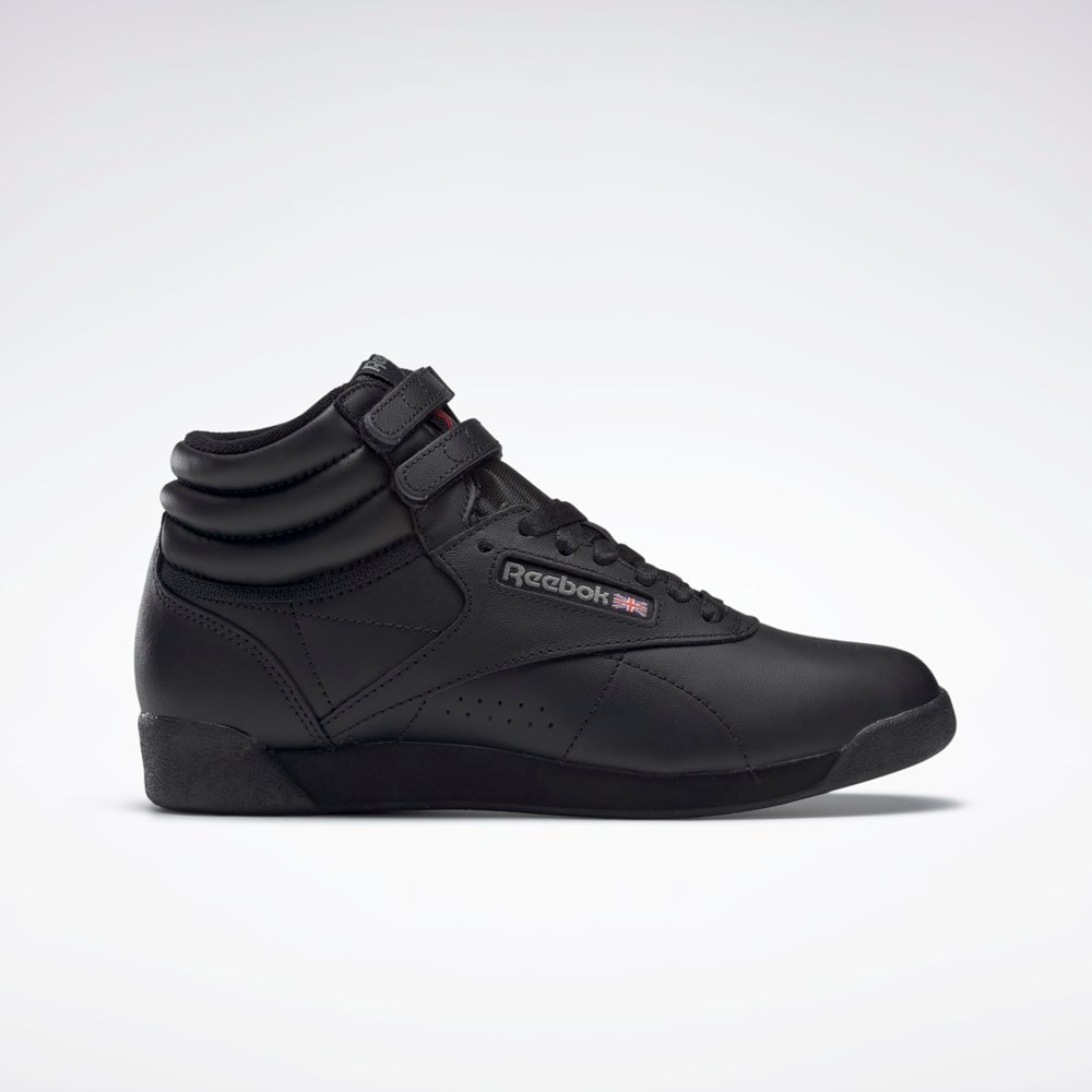 Black Reebok Freestyle Hi Shoes | 2240