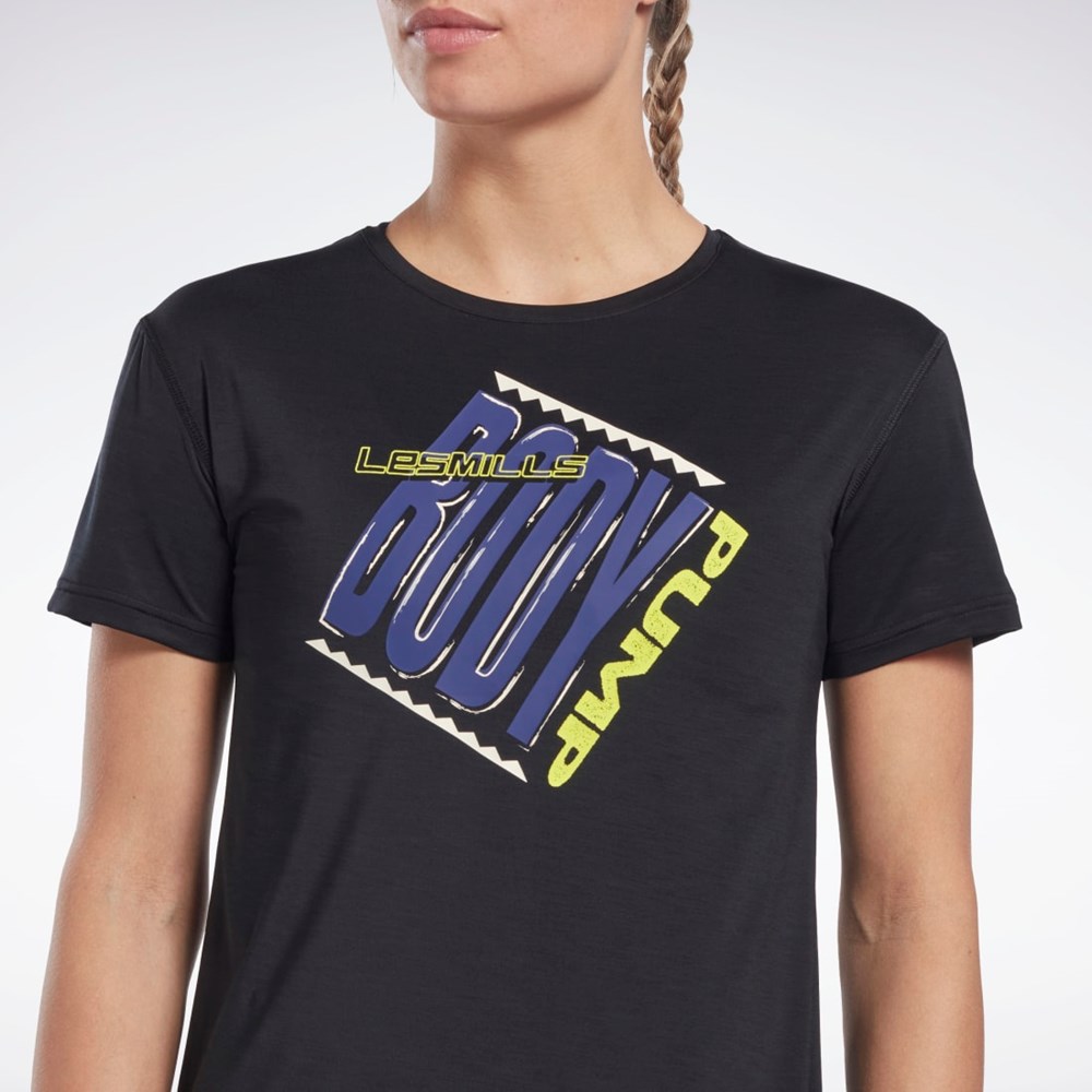 Black Reebok Les Mills® BodyPump® ACTIVCHILL Athletic Tee | HN3754
