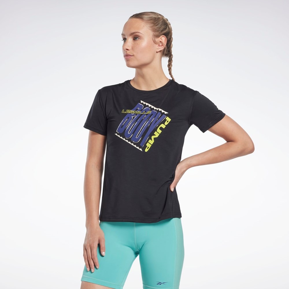 Black Reebok Les Mills® BodyPump® ACTIVCHILL Athletic Tee | HN3754