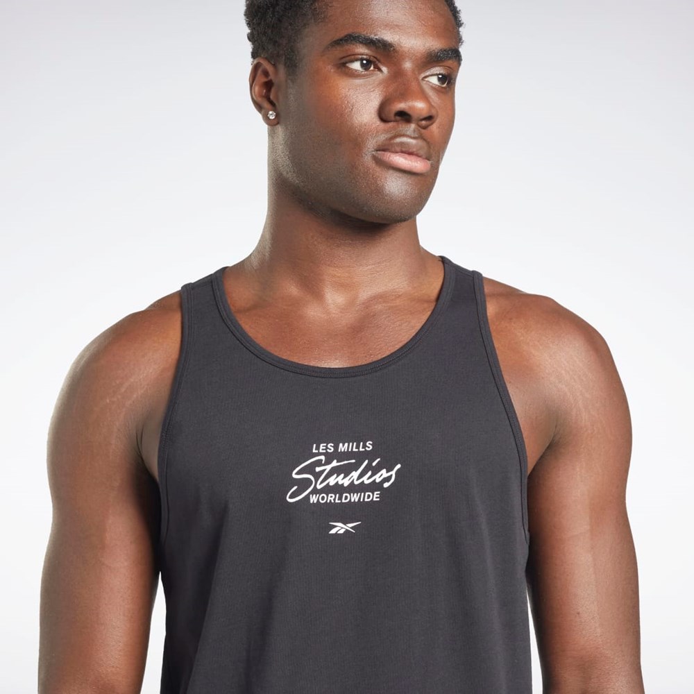 Black Reebok Les Mills® Graphic Tank Top | HD4138