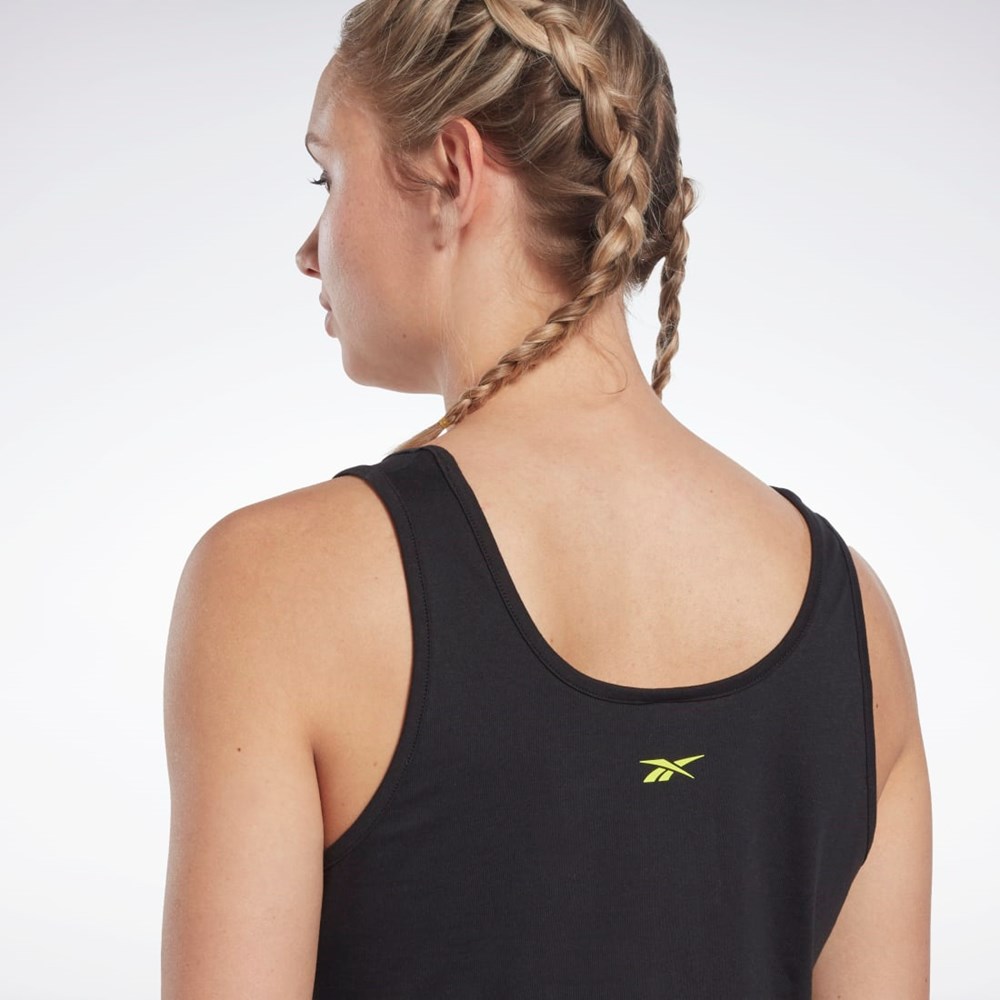 Black Reebok Les Mills® Graphic Tank Top | HN3756