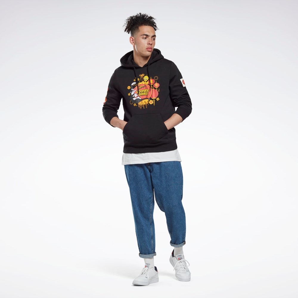 Black Reebok Looney Tunes Hooded Sweatshirt | HG1510