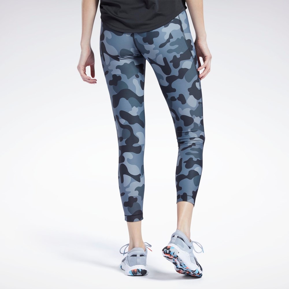 Black Reebok Lux Bold High-Rise Leggings | H62756