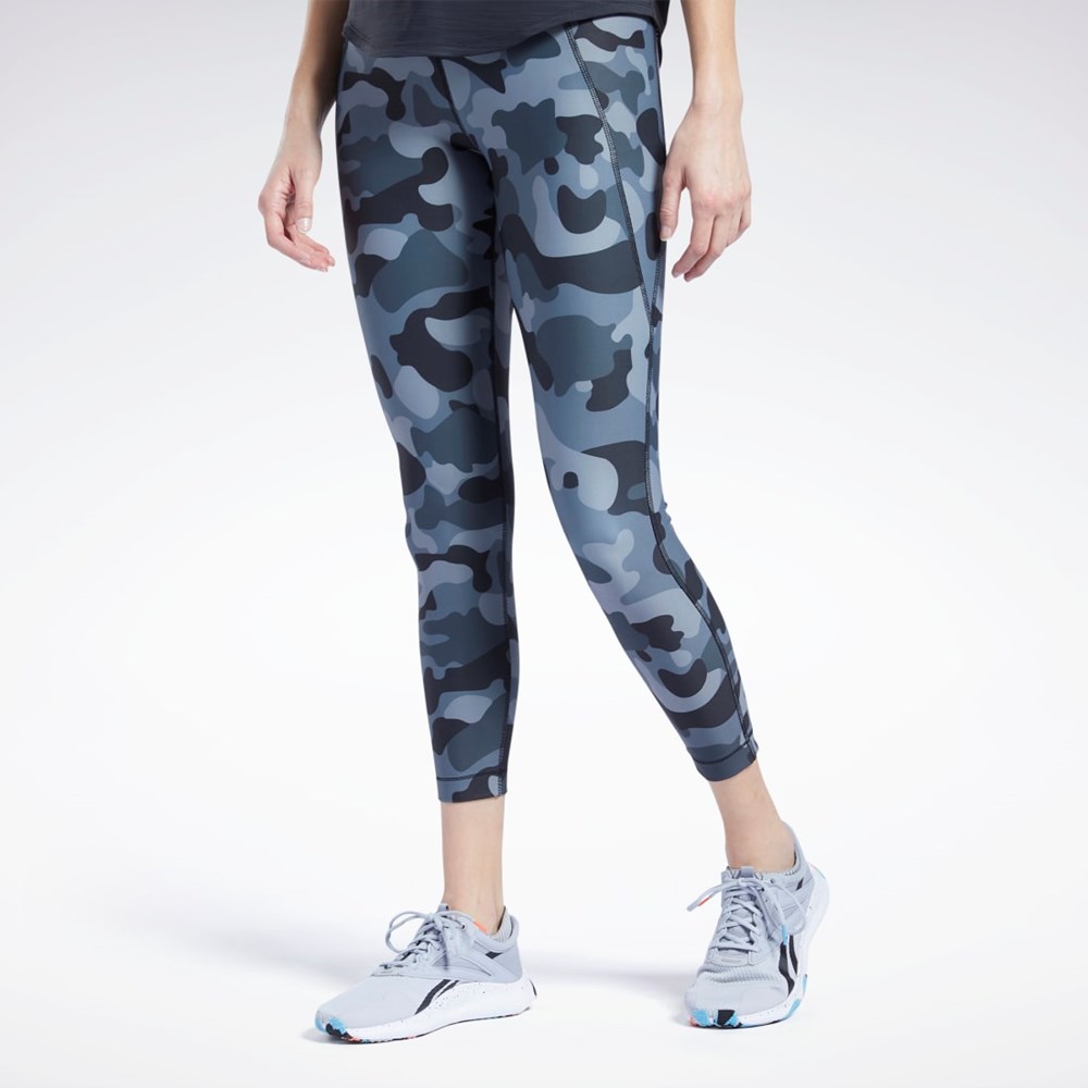 Black Reebok Lux Bold High-Rise Leggings | H62756