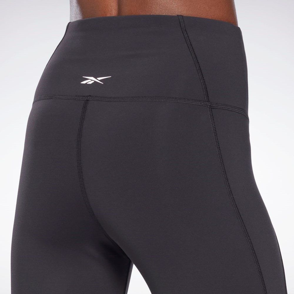 Black Reebok Lux High-Waisted Tights | HB2027