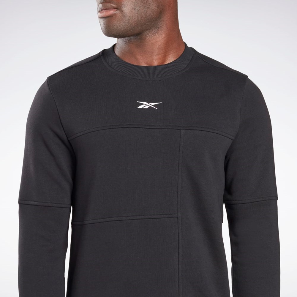 Black Reebok MYT Minimal Waste Crew Sweatshirt | HB5947