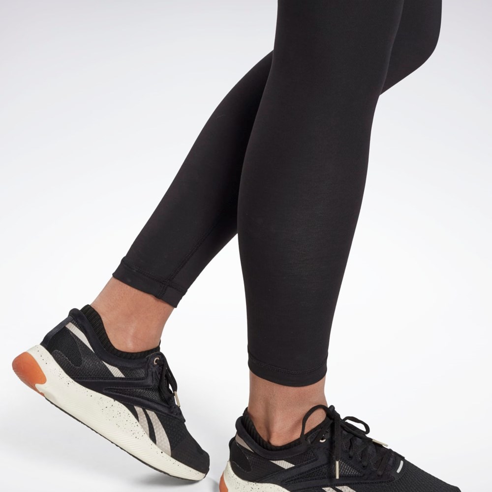 Black Reebok Reebok Identity Logo Leggings | GL2547