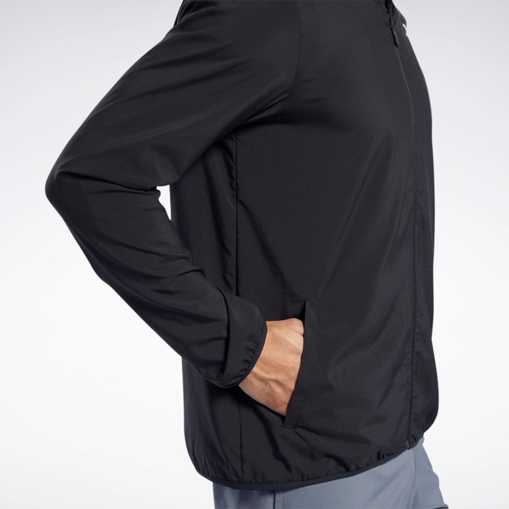 Black Reebok Training Essentials Jacket | FP9172