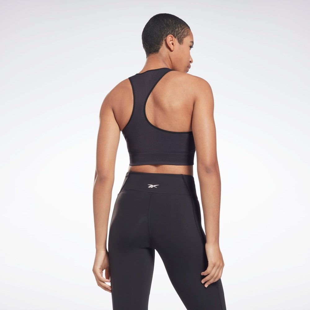 Black Reebok United By Fitness Myoknit Seamless Top | H49222
