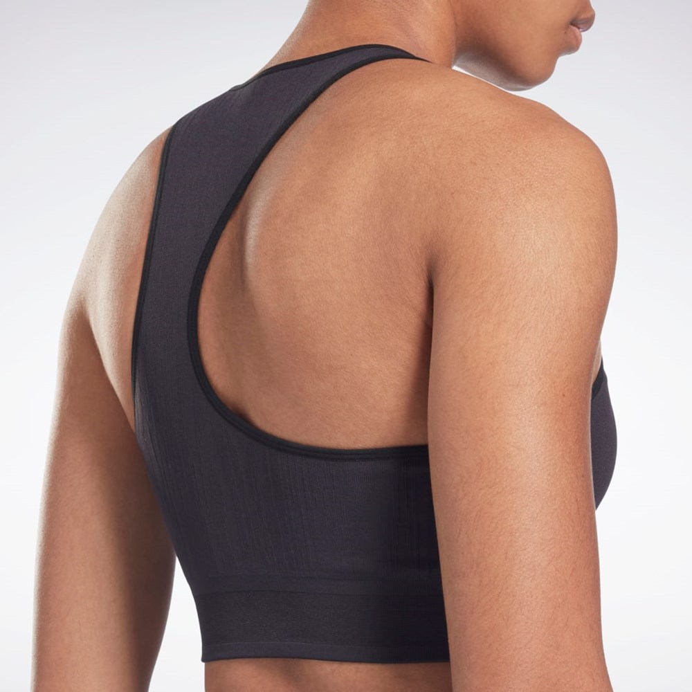 Black Reebok United By Fitness Myoknit Seamless Top | H49222