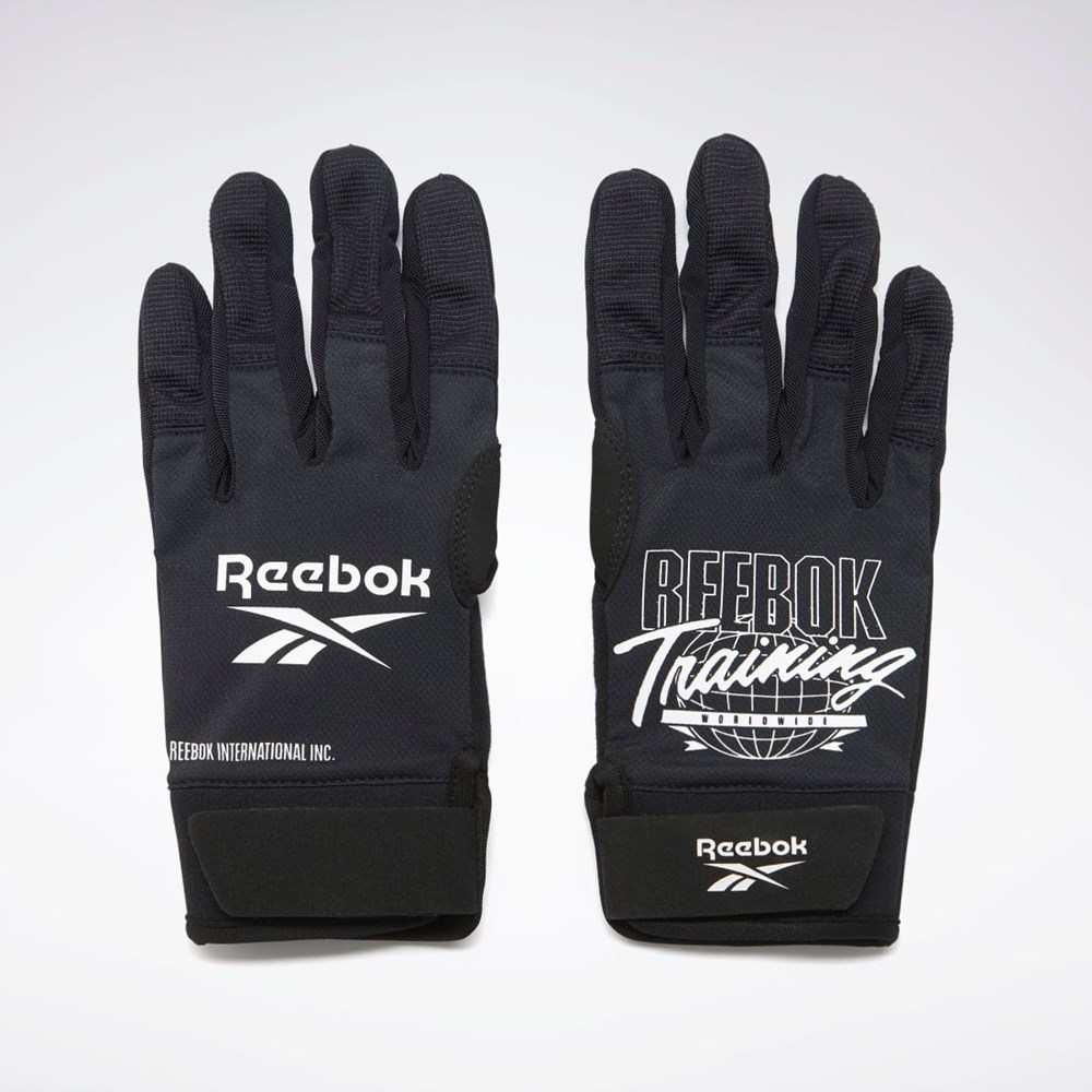 Black Reebok United by Fitness Training Gloves | GN8372