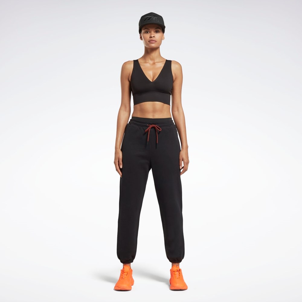 Black / Ultima Orange Reebok Victoria Beckham Straight Leg Joggers | HG7333