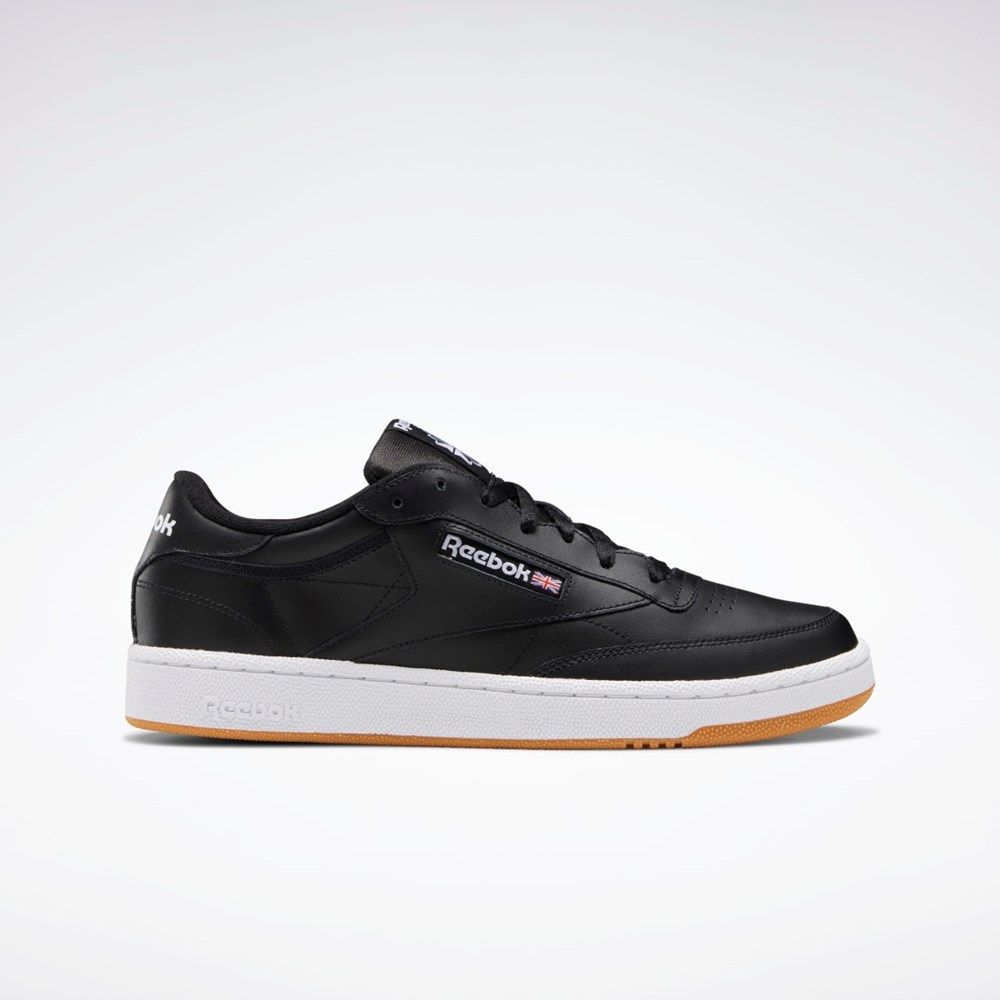 Black / White / Gum Reebok Club C 85 Shoes | AR0458