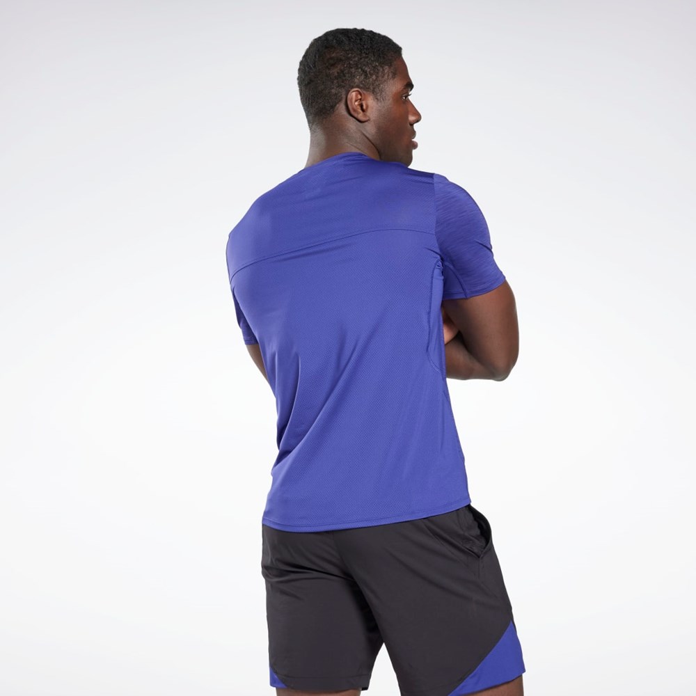 Bold Purple Reebok Les Mills® BodyPump® ACTIVCHILL Athlete T-Shirt | HN6055