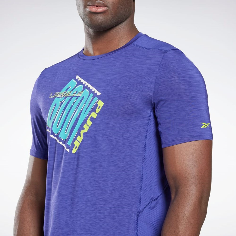 Bold Purple Reebok Les Mills® BodyPump® ACTIVCHILL Athlete T-Shirt | HN6055
