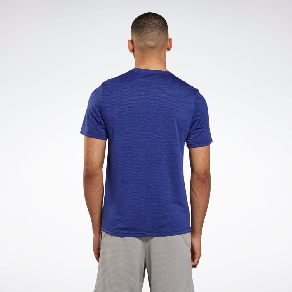 Bold Purple Reebok Workout Ready Mélange T-Shirt | HI0681