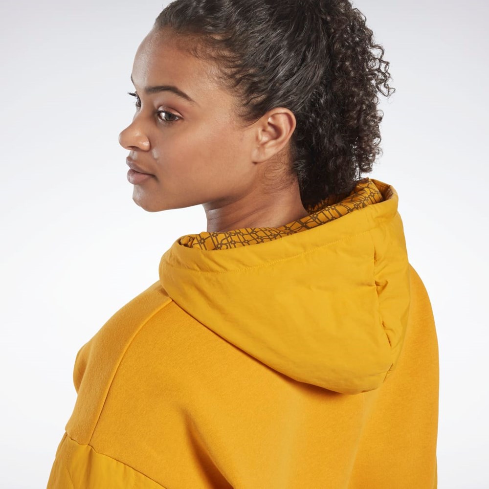Bright Ochre Reebok THERMOWARM+GRAPHENE Hoodie | HK4853