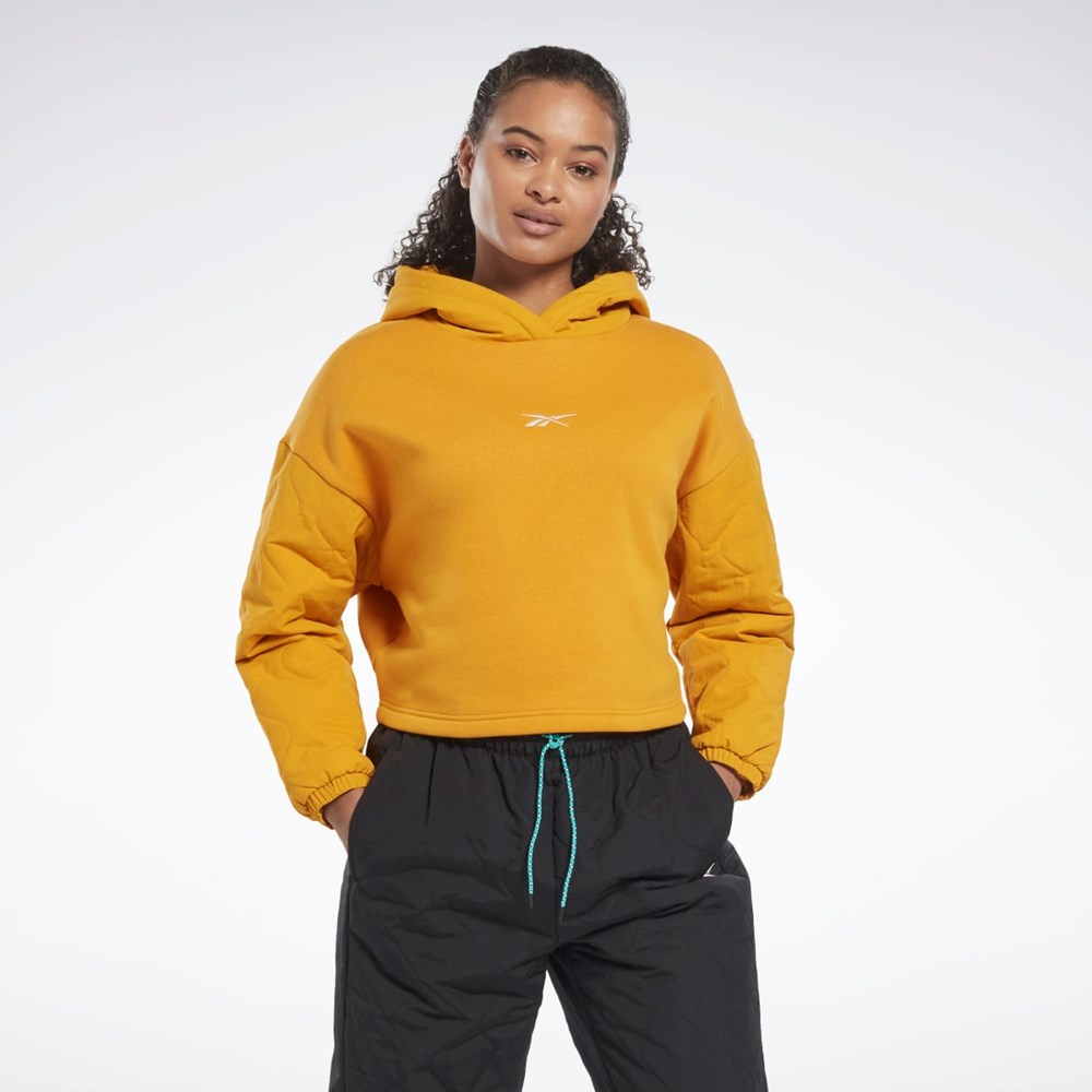 Bright Ochre Reebok THERMOWARM+GRAPHENE Hoodie | HK4853