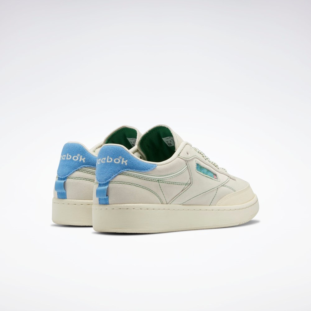 Chalk / Alabaster / Glen Green Reebok Club C 85 Shoes | GZ4945