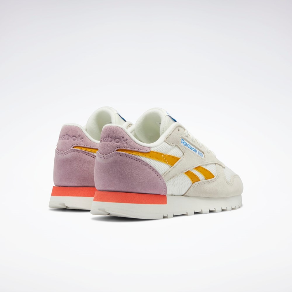 Chalk / Bright Ochre / Infused Lilac Reebok Classic Leather Shoes | GX7099