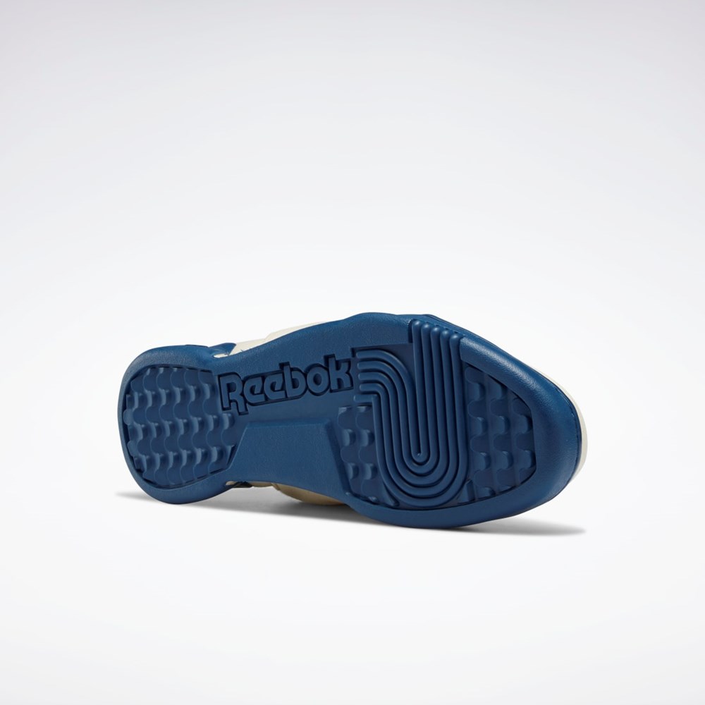 Chalk / Chalk / Batik Blue Reebok Workout Plus Shoes | GZ3653