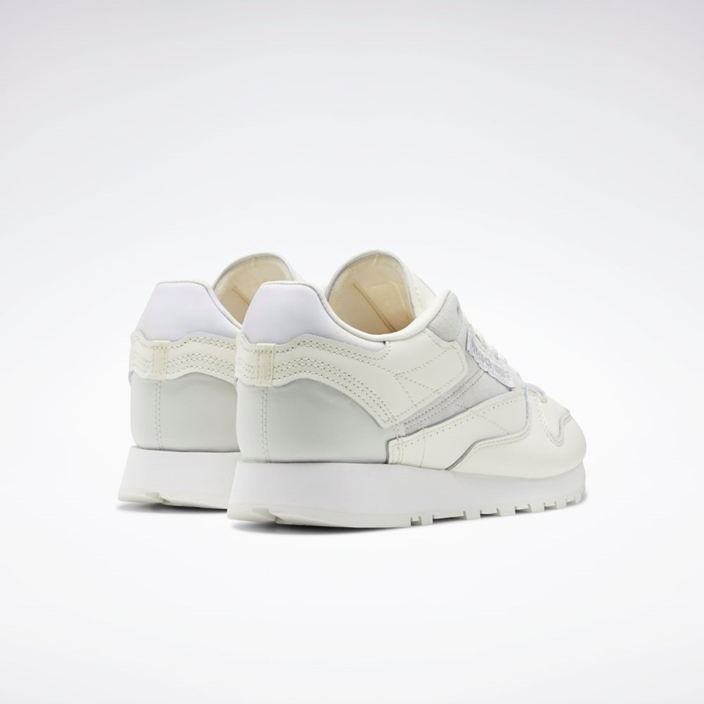 Chalk / Cold Grey / Ftwr White Reebok Classic Leather Make It Yours Shoes | GX6197