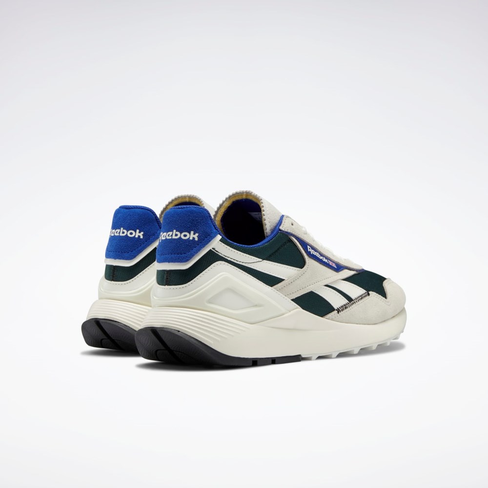 Chalk / Forest Green / Classic Cobalt Reebok Classic Leather Legacy AZ Shoes | GX9347