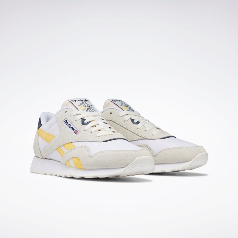 Chalk / Ftwr White / Collegiate Navy Reebok Classic Nylon Shoes | GX6018