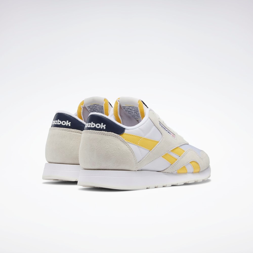 Chalk / Ftwr White / Collegiate Navy Reebok Classic Nylon Shoes | GX6018