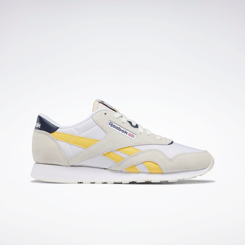 Chalk / Ftwr White / Collegiate Navy Reebok Classic Nylon Shoes | GX6018