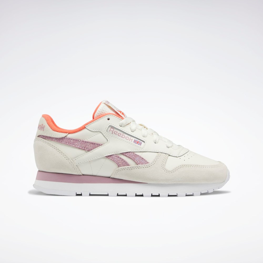 Chalk / Infused Lilac / Ftwr White Reebok Classic Leather Shoes | GY1573