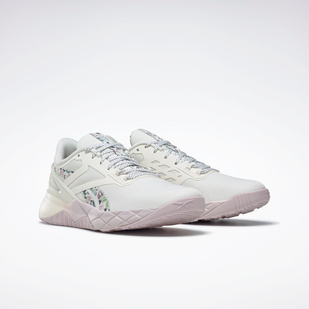Chalk / Quartz Glow / Blue Slate Reebok Nanoflex TR Training Shoes | GW3362