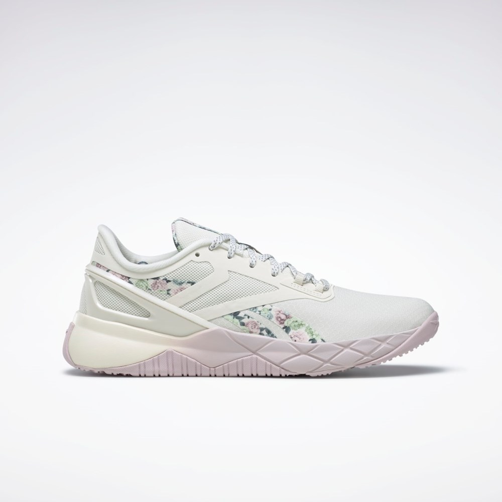 Chalk / Quartz Glow / Blue Slate Reebok Nanoflex TR Training Shoes | GW3362