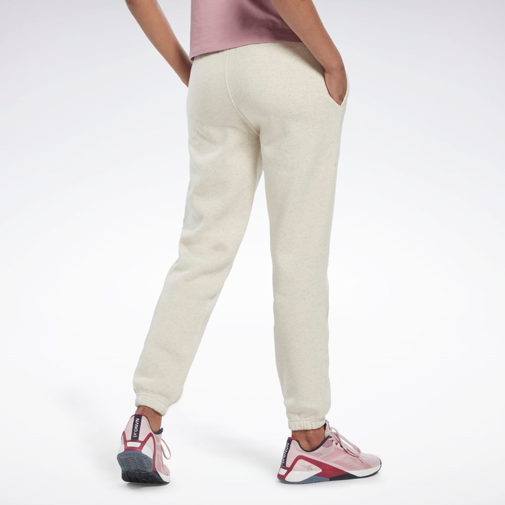 Classic White Mel Reebok Reebok Identity Logo Fleece Joggers | HK6811