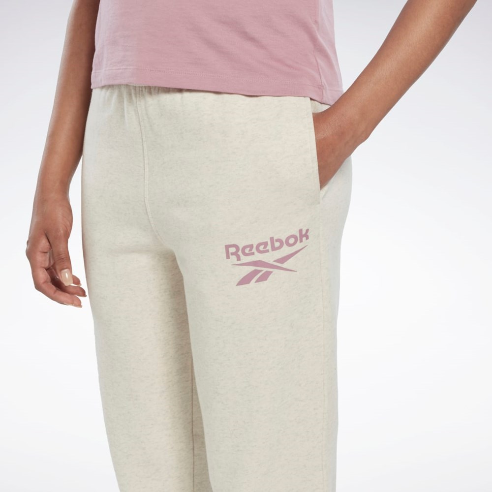 Classic White Mel Reebok Reebok Identity Logo Fleece Joggers | HK6811